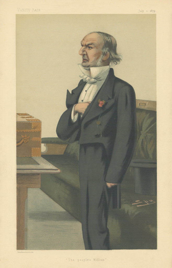 VANITY FAIR SPY CARTOON William Ewart Gladstone 'The people's William' PM 1879